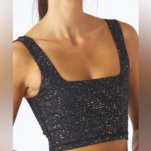 Glyder Black Top with Gold Accents Size Medium